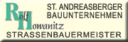 St. Andreasberger Bauunternehmen <br> Rolf Howanitz Sankt Andreasberg