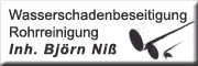 Wasserschadenbeseitigung & <br>Rohrreinigung Björn Niß Humptrup