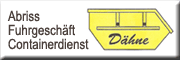 Fuhrbetrieb-Containerdienst <br>Dipl.-Ing. Klaus Dähne Hartha