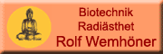 Biotechnik - Radiästhet<br>Rolf Wemhöner 