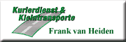 Kurierdienst & Kleintransporte<br>Frank van Heiden Kavelstorf Kurierdienst & Kleintransporte<br>Frank van Heiden Kavelstorf