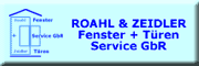 Roahl + Zeidler Fenster - Türen - Service GbR<br>Peter Roahl + Michael Zeidler Cölpin