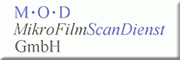 MOD MikroFilmScanDienst GmbH<br>Wolfgang A. Brandel Alkersleben MOD MikroFilmScanDienst GmbH<br>Wolfgang A. Brandel Alkersleben