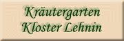 Kräutergarten Kloster Lehnin<br>Ute Werdin Kloster Lehnin Kräutergarten Kloster Lehnin<br>Ute Werdin Kloster Lehnin
