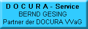 DOCURA VVaG - Service<br>Bernd Gesing DOCURA VVaG - Service<br>Bernd Gesing