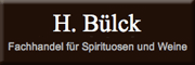 H. Bülck Spirituosen und Weine<br>Karl-Harald Krüger H. Bülck Spirituosen und Weine<br>Karl-Harald Krüger