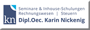 Karin Nickenig, Dipl.Oec. - Donzentin für Rechnungswesen und Steuern Mülheim-Kärlich