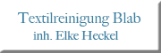Textilreinigung Blab Inh. Elke Heckel<br> Schmölln Textilreinigung Blab Inh. Elke Heckel<br> Schmölln