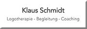 Klaus Schmidt
Logotherapie Würzburg Klaus Schmidt
Logotherapie Würzburg